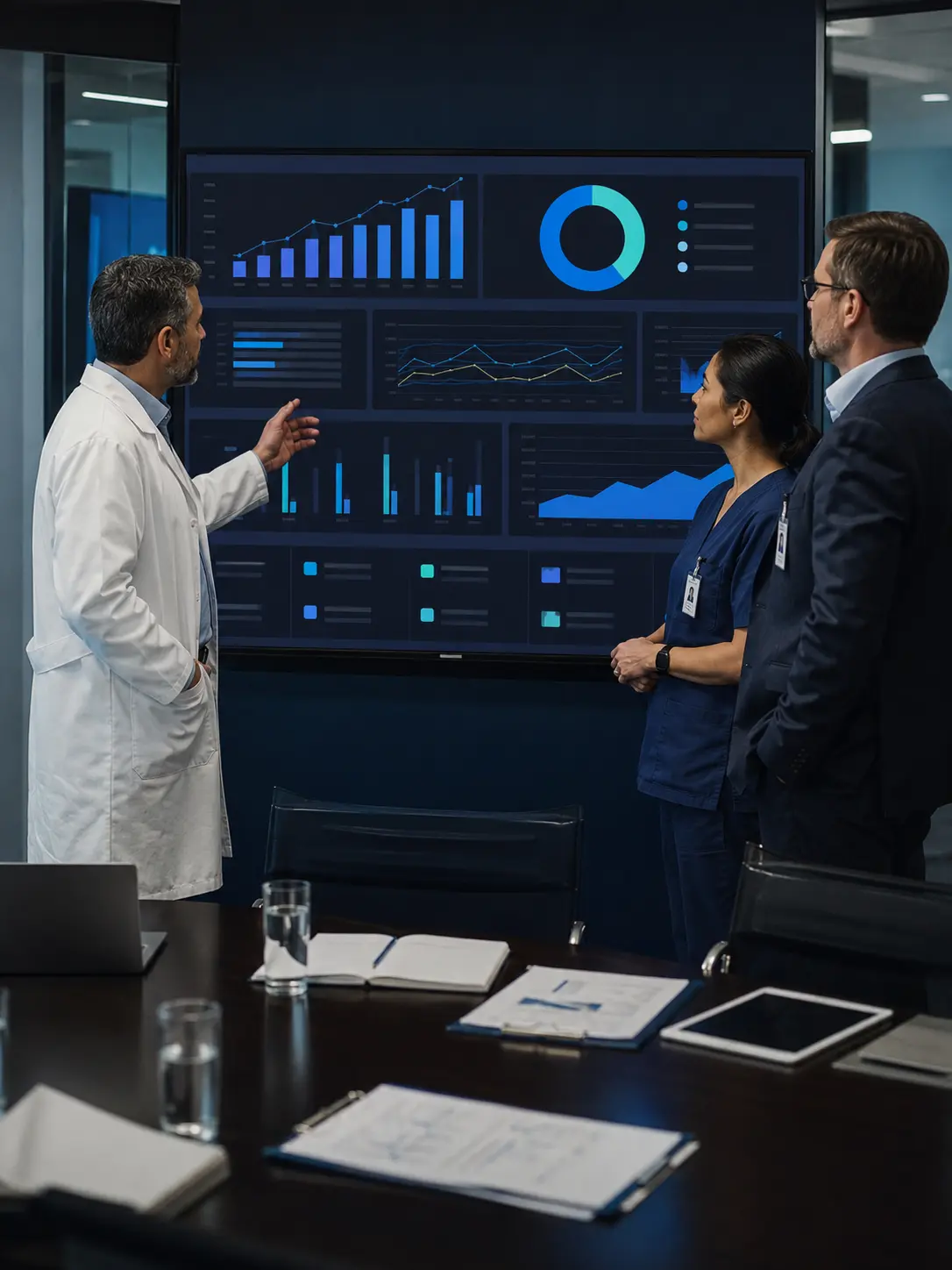 iHealth hospital clinical dashboards with real-time indicators